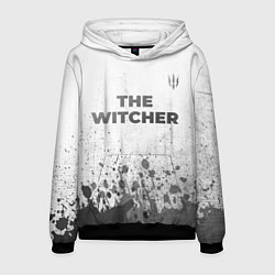 Толстовка-худи мужская The Witcher - white gradient посередине, цвет: 3D-черный