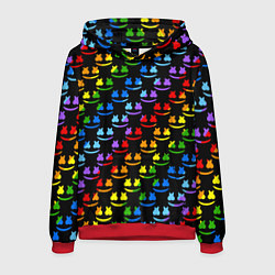 Толстовка-худи мужская Marshmello dj colors, цвет: 3D-красный