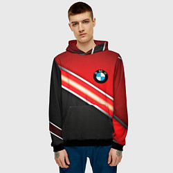 Толстовка-худи мужская BMW geometry steel, цвет: 3D-черный — фото 2