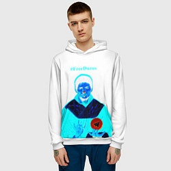 Толстовка-худи мужская FreeDurov, цвет: 3D-белый — фото 2