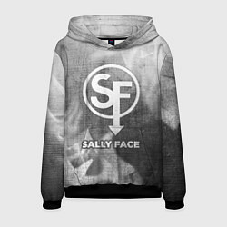 Толстовка-худи мужская Sally Face - grey gradient, цвет: 3D-черный