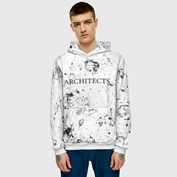 Толстовка-худи мужская Architects dirty ice, цвет: 3D-белый — фото 2