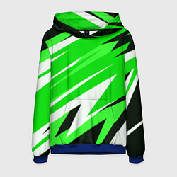 Мужская толстовка Geometry stripes green