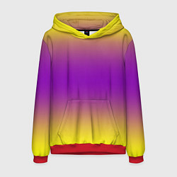Толстовка-худи мужская Градиент текстура абстракция, цвет: 3D-красный