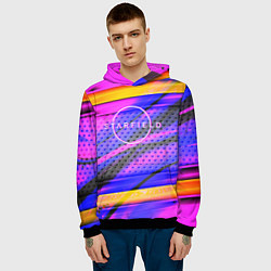 Толстовка-худи мужская Starfield geometry game, цвет: 3D-черный — фото 2