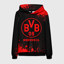 Толстовка-худи мужская Borussia - red gradient, цвет: 3D-черный