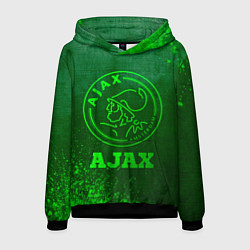 Толстовка-худи мужская Ajax - green gradient, цвет: 3D-черный