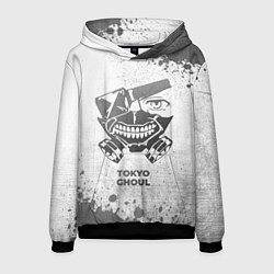 Толстовка-худи мужская Tokyo Ghoul - white gradient, цвет: 3D-черный