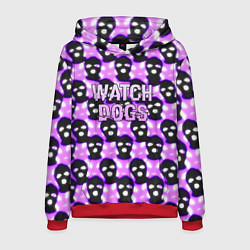 Толстовка-худи мужская Watch dogs hacker, цвет: 3D-красный