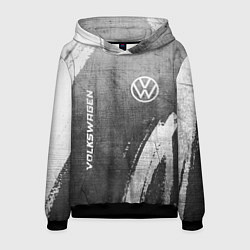 Толстовка-худи мужская Volkswagen - grey gradient вертикально, цвет: 3D-черный