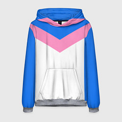 Толстовка-худи мужская В стиле 90-х ретро спортивная, цвет: 3D-меланж