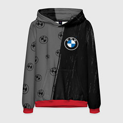 Толстовка-худи мужская Bmw performance Темный, цвет: 3D-красный