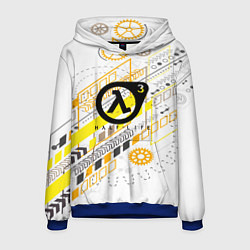 Толстовка-худи мужская Half life 3 механика, цвет: 3D-синий