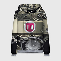 Толстовка-худи мужская FIAT logo motors, цвет: 3D-меланж