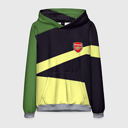 Толстовка-худи мужская Arsenal geometry, цвет: 3D-меланж