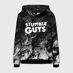 Толстовка-худи мужская Stumble Guys black graphite, цвет: 3D-черный