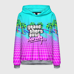 Толстовка-худи мужская Vice city tropic collection, цвет: 3D-меланж