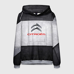 Толстовка-худи мужская Citroen grey metal, цвет: 3D-меланж