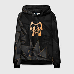 Толстовка-худи мужская Deftones golden poly, цвет: 3D-черный