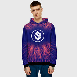 Толстовка-худи мужская Sabaton red energy, цвет: 3D-черный — фото 2