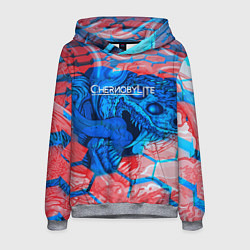 Толстовка-худи мужская Chernobylite monster, цвет: 3D-меланж