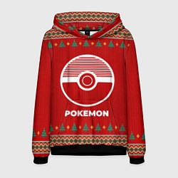 Толстовка-худи мужская Pokemon new year, цвет: 3D-черный