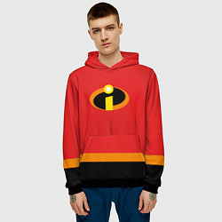 Толстовка-худи мужская Суперсемейка костюм, цвет: 3D-черный — фото 2