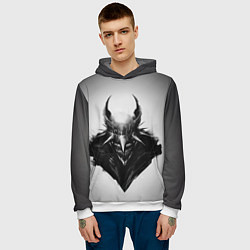 Толстовка-худи мужская Batman who laughs, цвет: 3D-белый — фото 2