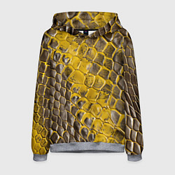 Толстовка-худи мужская Красивая кожа змеи, цвет: 3D-меланж