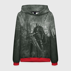 Толстовка-худи мужская Рыцарь с большим мечом, цвет: 3D-красный