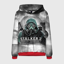 Толстовка-худи мужская Stalker 2 heart of Chornobyl radiation, цвет: 3D-красный