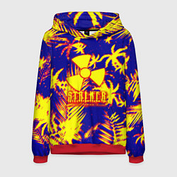 Толстовка-худи мужская Тропический сталкер, цвет: 3D-красный