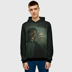 Толстовка-худи мужская Извне тук-тук, цвет: 3D-черный — фото 2