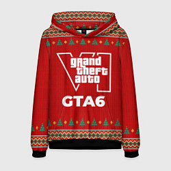 Толстовка-худи мужская GTA6 new year, цвет: 3D-черный