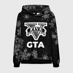 Толстовка-худи мужская Снежный GTA, цвет: 3D-черный