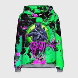 Толстовка-худи мужская Counter Strike - neon revolution, цвет: 3D-меланж