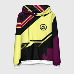 Толстовка-худи мужская Linkin park geometry steel, цвет: 3D-белый