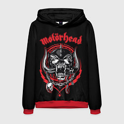 Толстовка-худи мужская Motorhead skull, цвет: 3D-красный