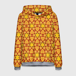 Толстовка-худи мужская Индийский орнамент, цвет: 3D-меланж