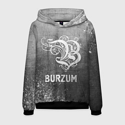 Толстовка-худи мужская Burzum - grey gradient, цвет: 3D-черный