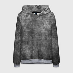 Толстовка-худи мужская Абстракция - gray wall, цвет: 3D-меланж
