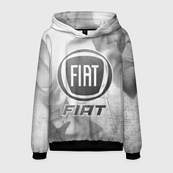 Толстовка-худи мужская Fiat - white gradient, цвет: 3D-черный