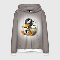 Толстовка-худи мужская Venom Duck - ai art fantasy, цвет: 3D-белый
