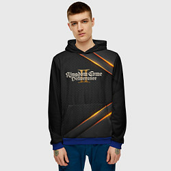 Толстовка-худи мужская Kingdom Come Deliverance 2 текстура из сетки, цвет: 3D-синий — фото 2