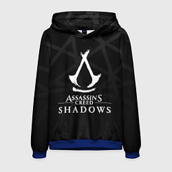 Толстовка-худи мужская Assassins creed shadows - монохромный, цвет: 3D-синий
