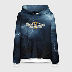 Толстовка-худи мужская Kingdom Come Deliverance 2 blue sky, цвет: 3D-белый