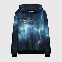 Толстовка-худи мужская Stronghold сrusader сила молний, цвет: 3D-черный