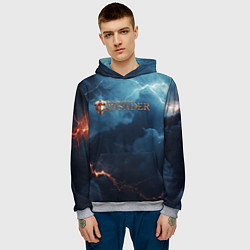 Толстовка-худи мужская Stronghold сrusader крестоносец бури, цвет: 3D-меланж — фото 2