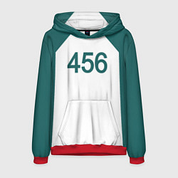 Толстовка-худи мужская Форма номер 456, цвет: 3D-красный