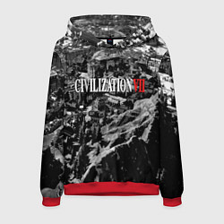 Толстовка-худи мужская Civilization VII, цвет: 3D-красный